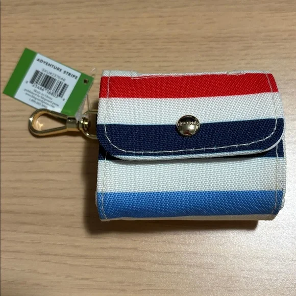 Kate Spade Striped Doggie Bag Holder with Gold Clip - Picture 4 of 6